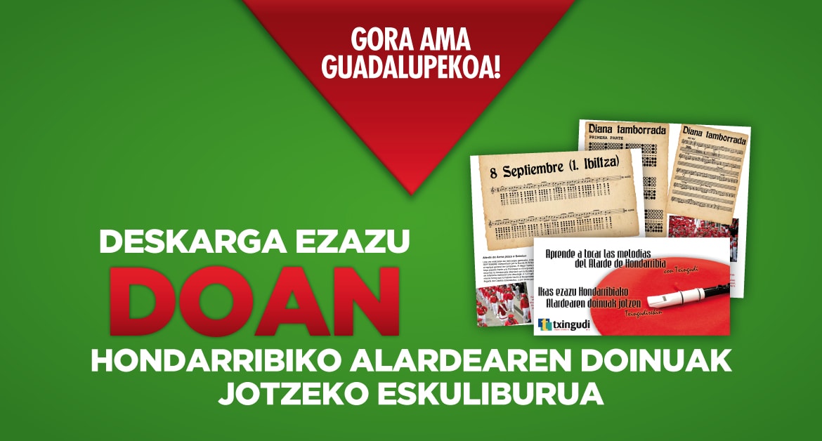 Deskarga ezazu DOAN Hondarribiko alardearen doinuak jotzeko eskuliburua
