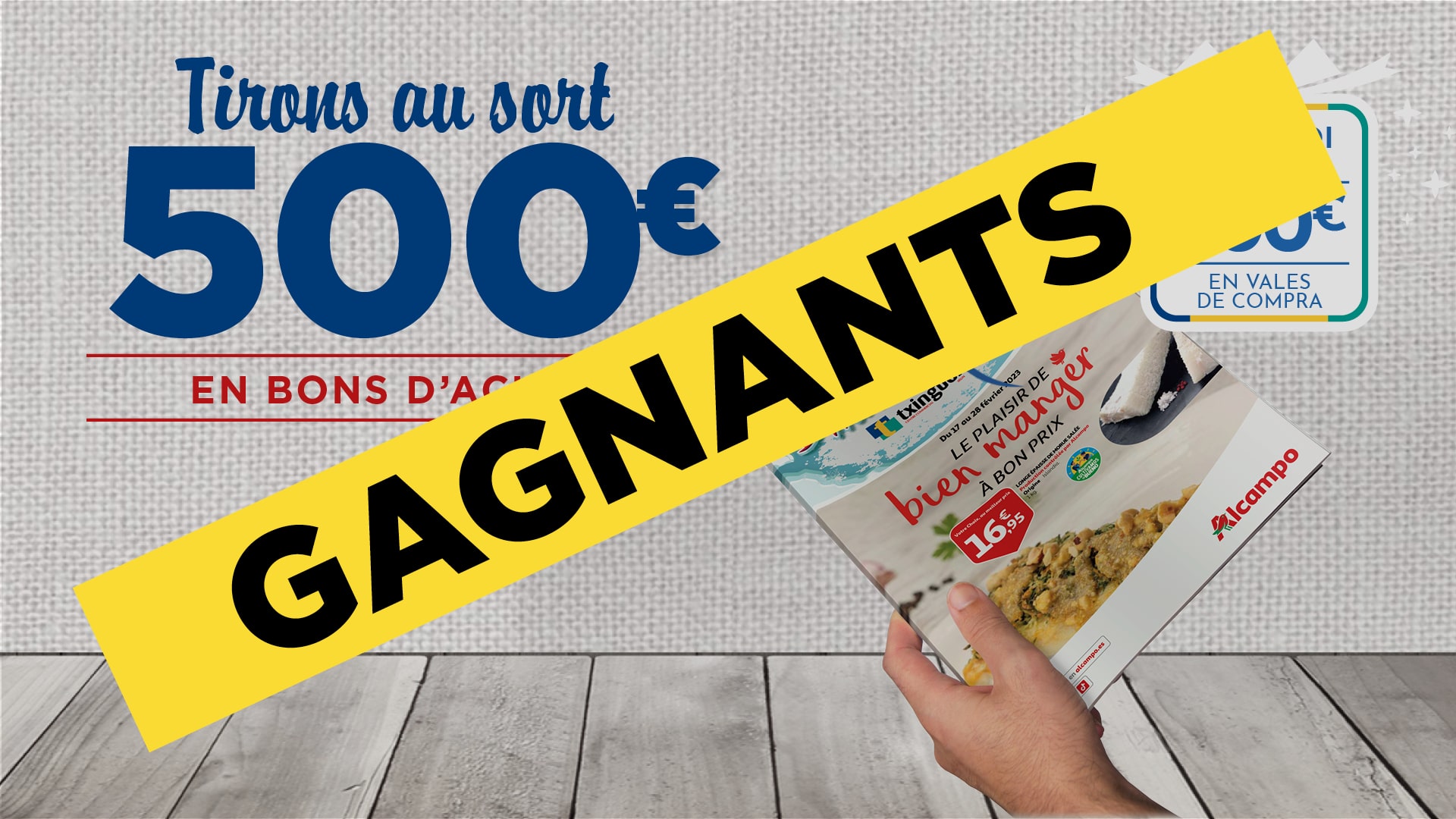 Les offres d´hiver arrivent - gagnez 500€ en bons d'achat: gagnets