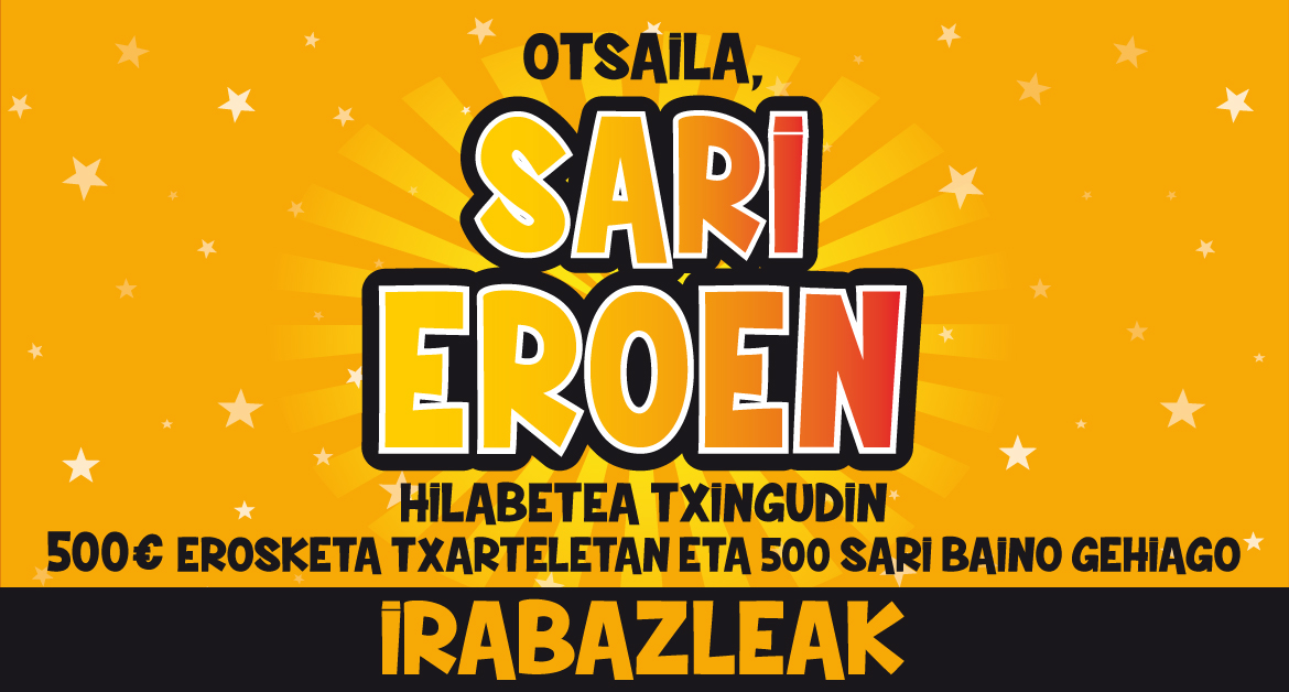 “Otsaila, sari eroen hilabetea” promozioko irabazleak