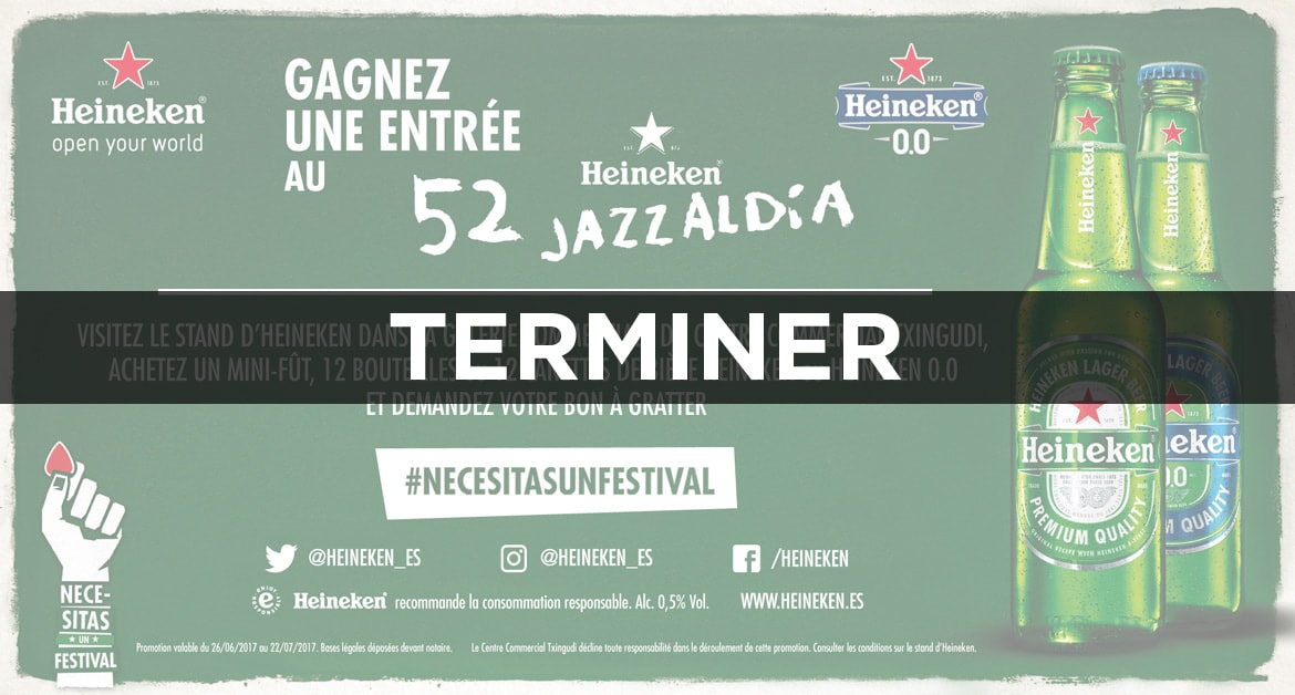 Gagnez une entrée au 52 Heineken Jazzaldia