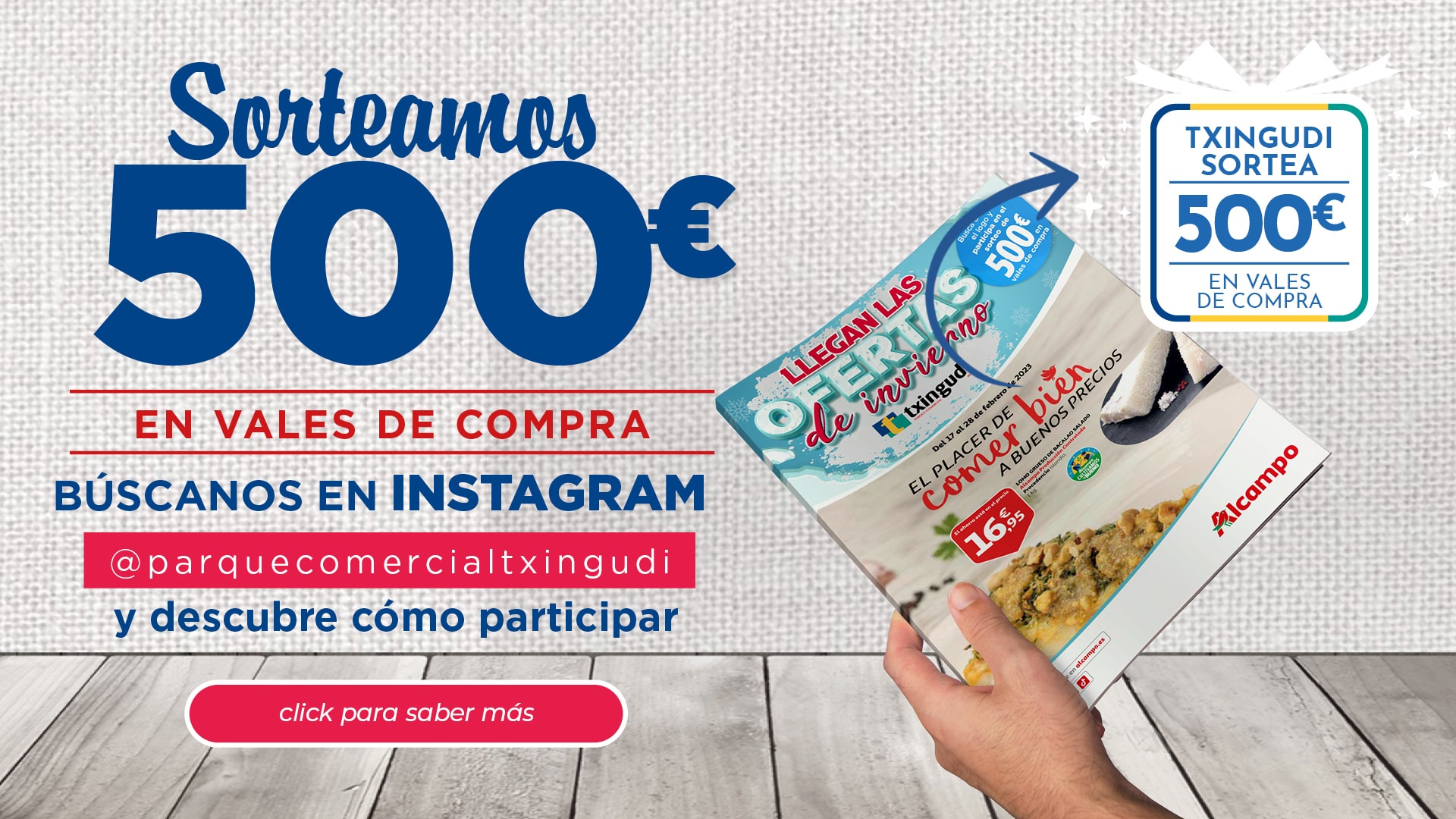 Llegan las ofertas de invierno: Txingudi sortea 500€ en vales de compra 