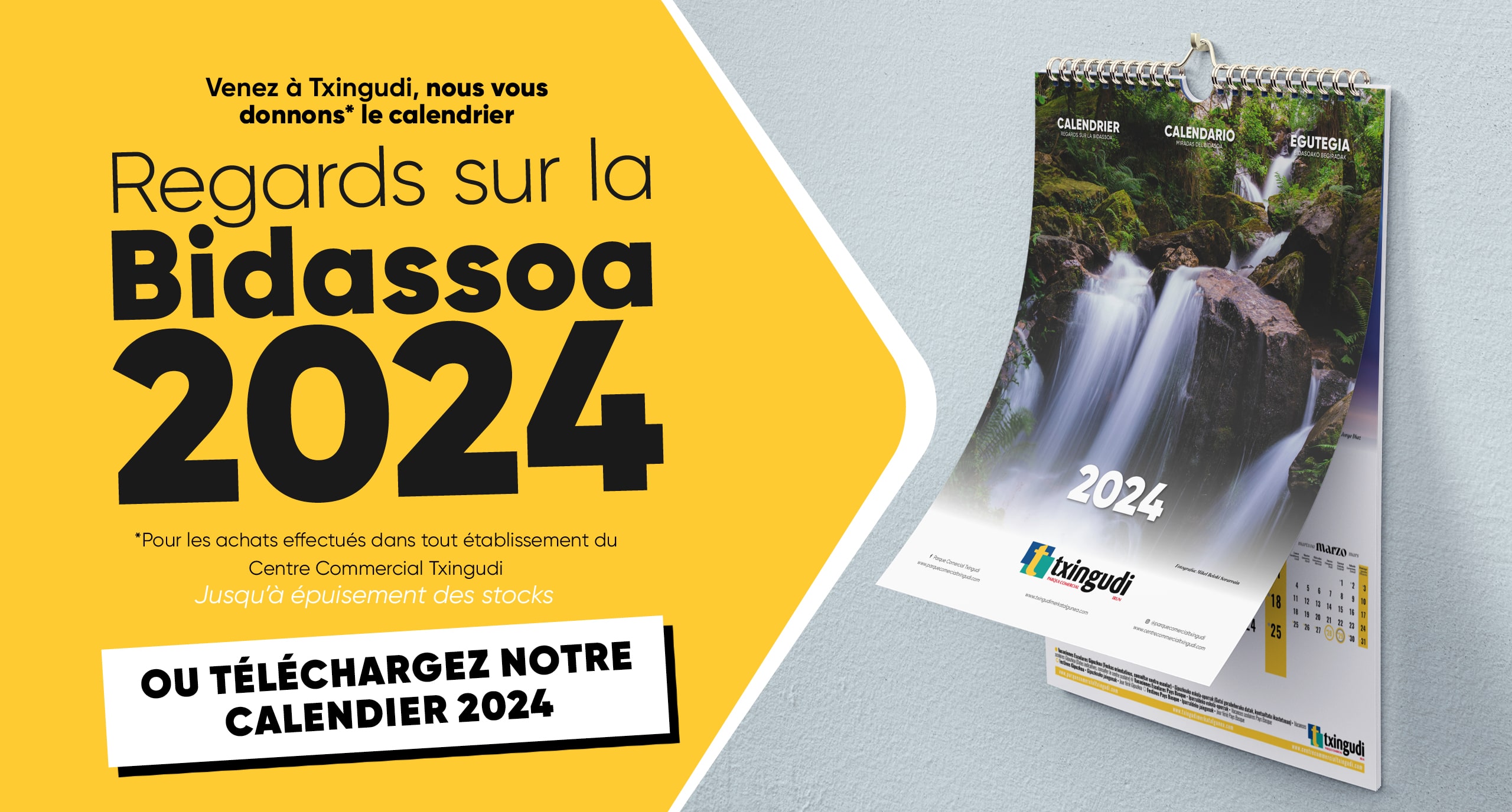 Téléchargez le calendrier Regards sur la Bidassoa 2024